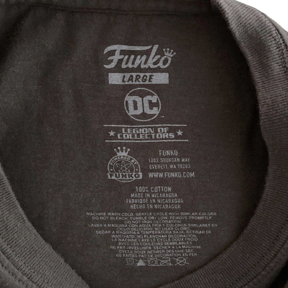 FUNKO DC COMICS Men's LARGE T-Shirt Gray Female Superheroes Wonder Woman - Picture 4 of 8